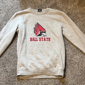 Gray Ball State Men's Sweater